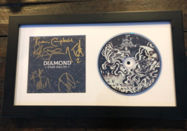 Def Leppard Signed Diamond Star Halos CD Booklet Framed &amp; Matted W/ JSA ... - £310.08 GBP