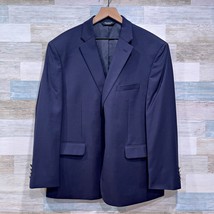 Jos A Bank Travelers Tailored Fit Utility Blazer Navy Blue Stretch Mens 46S - $197.99