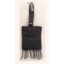 Vintage Linea Pelle By MIRA K Beaded Sequin Black Bag Purse Clutch - £15.56 GBP