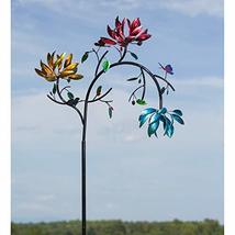Evergreen Beautiful Summer Multi Colored Flowers Wind Spinner - 91 x 41 ... - £167.71 GBP