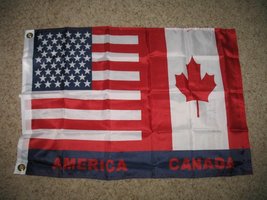 Usa United States Canada Canadian Friendship 2Ftx3Ft Flag Banner Superpoly 2X3 - £3.51 GBP