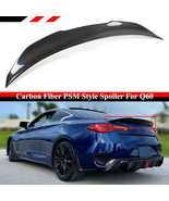 Real Carbon Fiber PSM Style Trunk Spoiler Wing Lip For 2017-2022 INFINIT... - $158.00