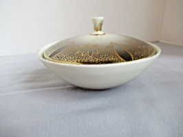 Schirnding Bavaria Germany  porcelain covered dish gold trim 6&quot;Wx3&quot;H  #47  candy - $19.55