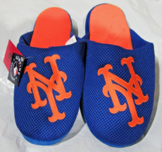 MLB New York Mets Mesh Slide Slippers Dot Sole Size L by FOCO - £22.74 GBP