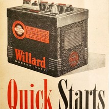1947 Willard Storage Tractor Batteries Advertisement Farming Agriculture... - $372.61 MXN