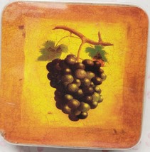 Set of 4 Same Corked Backed Kitchen Coasters, GRAPES, Red Tree - £7.08 GBP