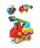 Learning Toy Push Along Firetruck Engine Fireman Funtime Vehicle Toy 18 ... - £7.93 GBP