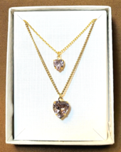 JUNE Birthstone Necklaces for 18&quot; DOLL &amp; CHILD ~ Set of 2 w/ Swarovski C... - £11.67 GBP