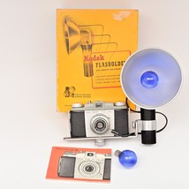 Kodak Pony 135 35mm Film Camera | Vintage Flashholder & Bulbs Manual & Box - $23.36