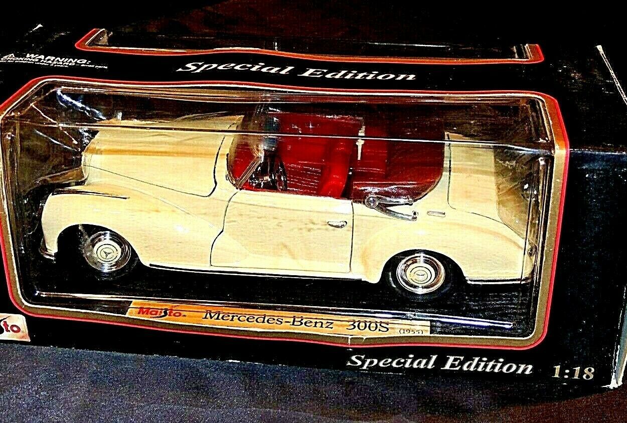 Mercedes Benz 300S convertible Replica Maisto 1955 1:18 AA20-7623 Vintag... - $89.95