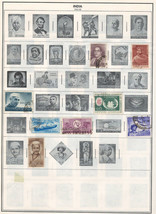 INDIA 1958-1964 Very Fine  Used Stamps Hinged on list: 2 Sides - £0.87 GBP