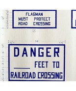 1966 Railroad Bangor Aroostook Danger High Voltage Signs Blueprint K5 DW... - $165.46 CAD