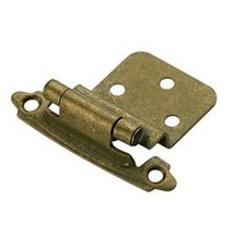 Gatehouse 2-Pack 2-3/4-in x 2-1/8-in Aged Brass Self-Closing Cabinet Hinges - £6.07 GBP