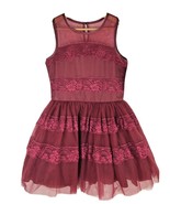 Nanette Lepore Girls Dress Gown 14 Burgundy Red Formal NEW Wedding Dance... - $49.39