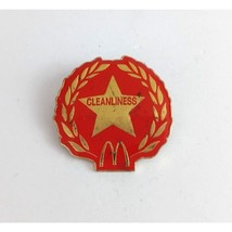 Vintage Cleanliness McDonald&#39;s Employee Lapel Hat Pin - $8.25