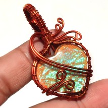 Australian Triplet Opal Wire Wrapped Handcrafted Copper Pendant 2.10&quot; SA 1309 - £3.98 GBP