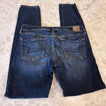 American Eagle 8 Long Jegging Dark Super Stretch Denim Womens Jeans - $12.42