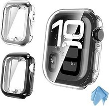 Apple Watch Series 10 Case Pack with Soft TPU Screen Protectors and Bumper Cove - $14.84