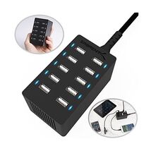 Sabrent 60 Watt (12 Amp) 10-Port Family-Sized Desktop USB Rapid Charger.... - $80.00
