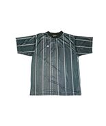 Vintage 90&#39;s Adidas Green Striped Short Sleeve Round Neck Tech Jersey Sz XL - $540.01 MXN