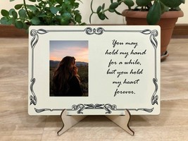 Loss of father / You may hold my hand for a while / Memorial photo gift / memori - £27.97 GBP