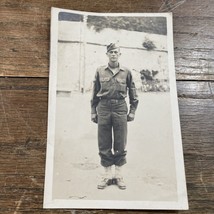 WWII photograph Soldier 1943 army military - $4.27