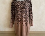 Venus Leopard Print Sweater Dress ￼Sz S - $19.75