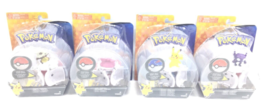 Lot of 4 Pokemon Pops Open Poke-ball Pikachu Cubone Ditto &amp; Sableye Age 4+ Toys - £31.85 GBP