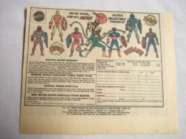 1983 Color Ad 8 Marvel Super Hero Figures Spider-Man, Iron Man, Wolverine &amp; more - £6.26 GBP