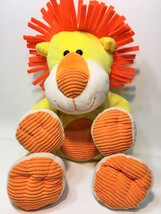 Babies r Us Plush Lion Bright Sitting 16&quot; Yellow Orange Floppy Stuffed Animal - £71.14 GBP