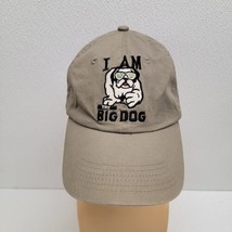 Big Dogs I Am The Big Dog Adjustable Strapback Dad Hat Cap Khaki - £13.94 GBP
