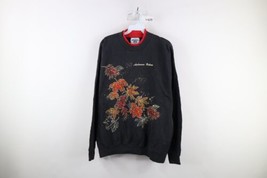 Vtg 90s Country Primitive Womens Large Faded Autumn Colors Leaves Sweatshirt USA - £40.15 GBP