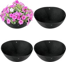 9Pcs 12&quot; Round Hanging Basket Liners Felt Planter Insert for Garden Pots - $202.34 MXN