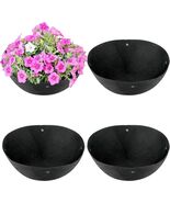 9Pcs 12&quot; Round Hanging Basket Liners Felt Planter Insert for Garden Pots - $202.34 MXN