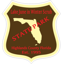 Lake June in Winter Scrub Florida State Park Sticker R6751 YOU CHOOSE SIZE - $1.45+