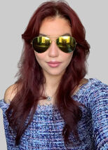 New Aviator Gold Green Pilot Mirrored Men's Women’s Sunglasses G - $9.99