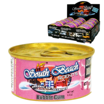 AIR FRESHENER 12 SOUTH BEACH BUBBLE-GUM ORGANIC 1.5 OZ CAN CAR HOME OFFICE - £38.69 GBP