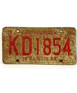 Vintage 1968 USA American Car Number Plate, Land of Lincoln, Illinois, 6... - $55.20