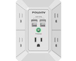 Usb Wall Charger, Surge Protector 5 Outlet Extender With 4 Usb Ports ( 2... - $19.99