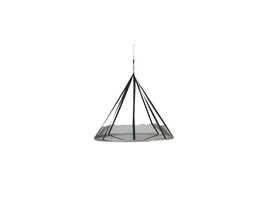 Flying Saucer Hanging Chair with Bird &amp; Bug Cover, Silver - $352.08