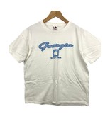 VTG White T-Shirt Peach State GEORGIA Large 100% Cotton Y2K  - £19.11 GBP