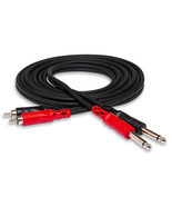 Dual 1/4in TS male Convert to Dual RCA male Stereo Cable 78&quot; HOSA CPR202... - $43.90 CAD