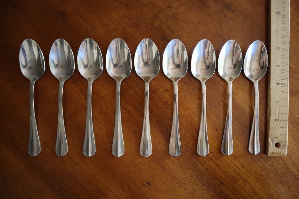 Lot of 9 Teaspoons Towle Hartford Stainless Silverware Flatware 6.25&quot; - $16.62