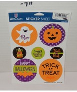 WinCraft Halloween Multi Sticker Sheet Ghost Orange Green jack-o&#39;-lantern - $183.39 MXN