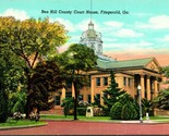 Vtg Linen Postcard Fitzgerald Georgia GA - Ben Hill County Court House -... - £5.41 GBP