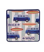 VW Campervan Beach Time 28223 Square Platter Melamine 14&quot; D - $32.58 CAD