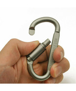 Carabiner Clip D Shape Screw Lock Rope Buckle Portable Hanger Camping ED... - $5.41 CAD