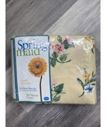 Springmaid  Summer Days yellow  king flat sheet  no-iron percale 180 thr... - £38.91 GBP