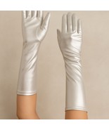 2 Pairs Elegant Silver Long Gloves - €10,26 EUR