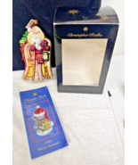 Radko 9" Santa w Walking Stick Lantern &amp; Tree w Presents and Red Bow w Box - €71,73 EUR